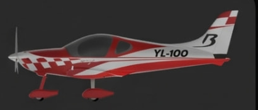 Belmont in red and white checkered acro livery